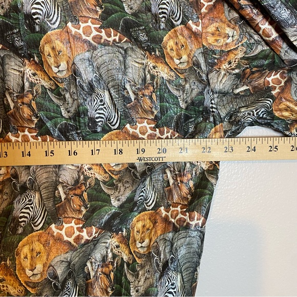 Vintage Disney Animal Kingdom Jacket Large Safari Animals Zip Up Lightweight - Picture 5 of 10